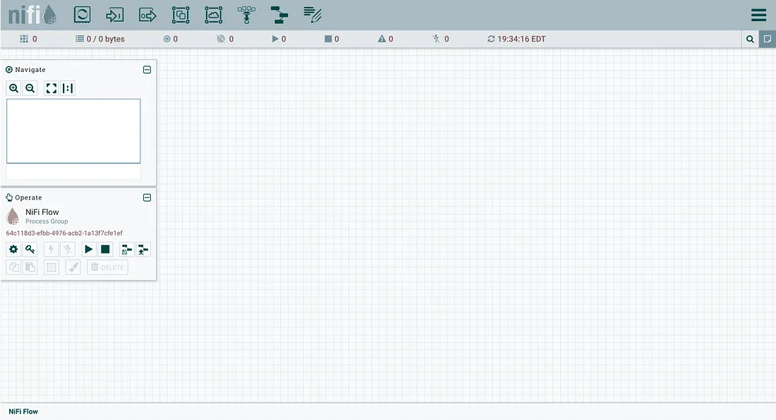 NiFi Canvas Interface