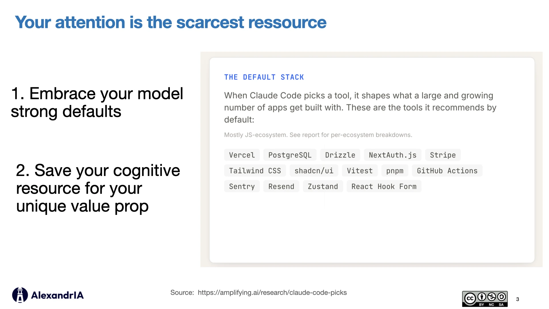 Your attention is the scarcest resource - embrace your model's strong defaults