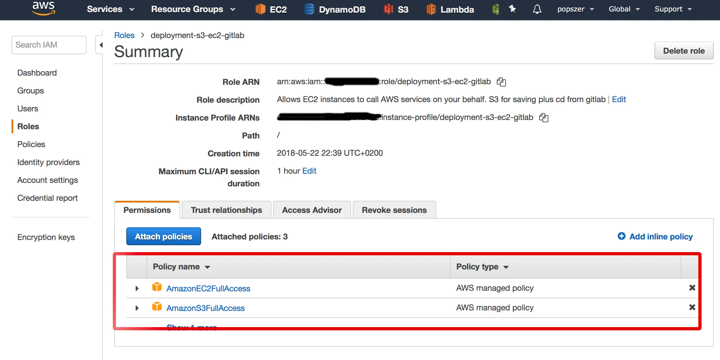 AWS policy