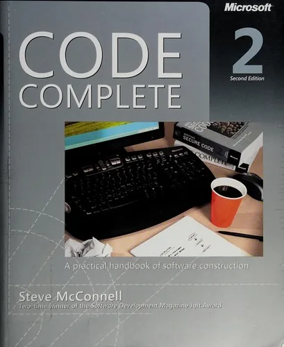Book cover of Code Complete: A Practical Handbook of Software Construction.