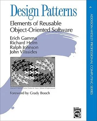 Book cover of Design Patterns: Elements of Reusable Object-Oriented Software.