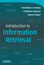 Book cover of Introduction to Information Retrieval.