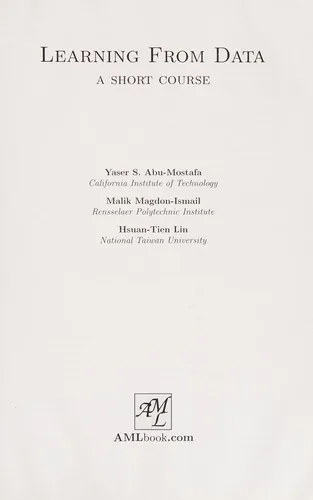 Book cover of Learning From Data: A Short Course.