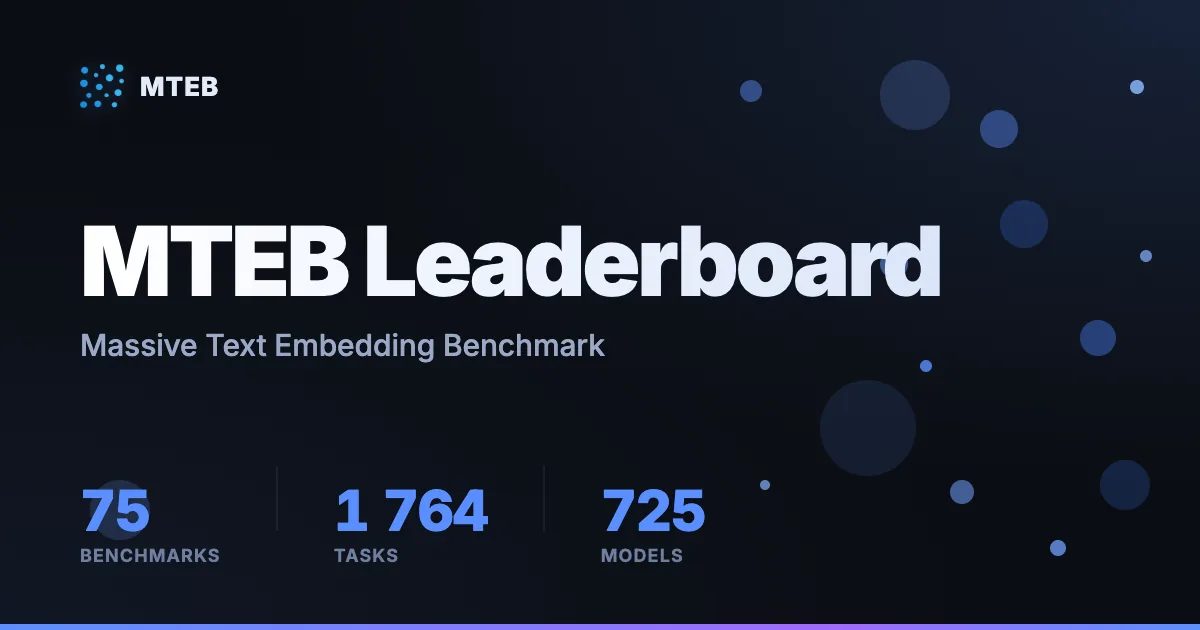 Preview of MTEB Leaderboard - a Hugging Face Space by mteb.