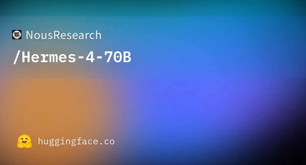 Preview of NousResearch/Hermes-4-70B.