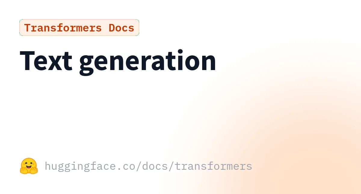 Preview of Text generation.