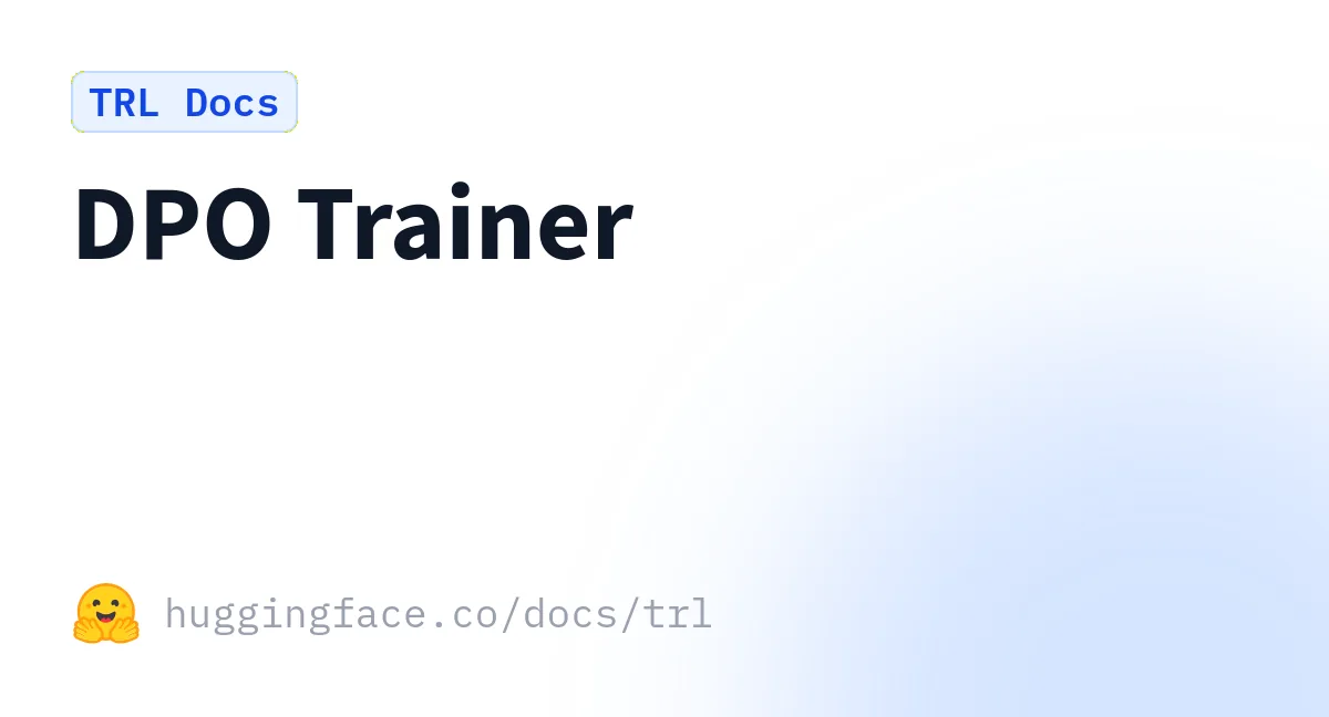 Preview of DPO Trainer.