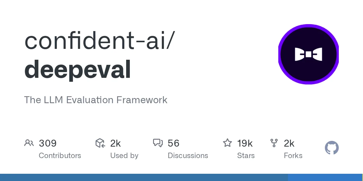 Preview of confident-ai/deepeval.