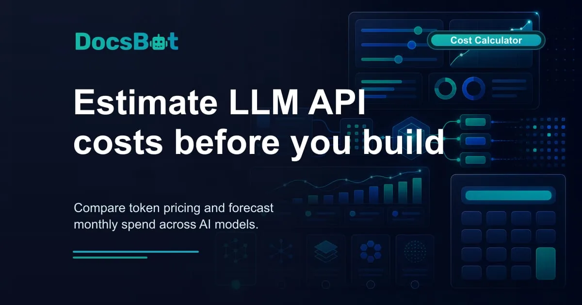 Preview of LLM API Pricing Calculator.