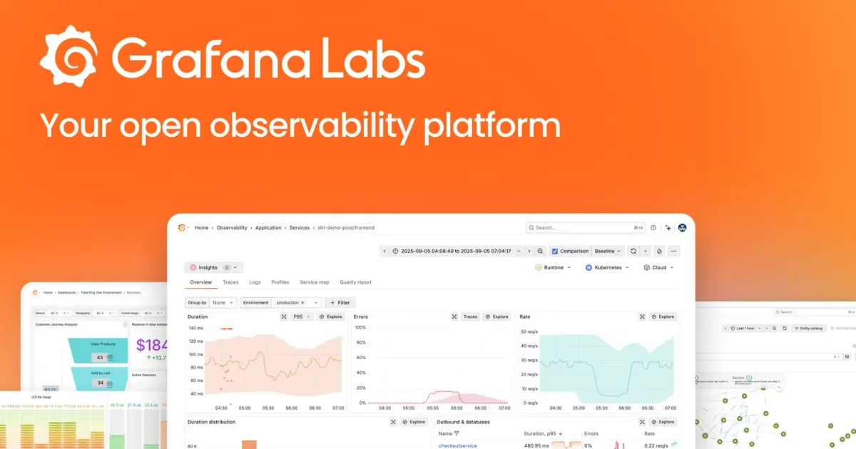 Preview of Full-stack observability for the agentic era | Grafana Labs.