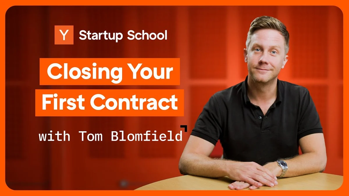 Y Combinator video thumbnail for The Sales Playbook For Founders.